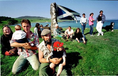 Eigg's Independence Day, 12 June 1997, courtesy of Murdo Macleod
