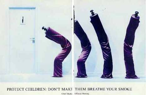 Silk Cut Ad: Pawns outside toilet